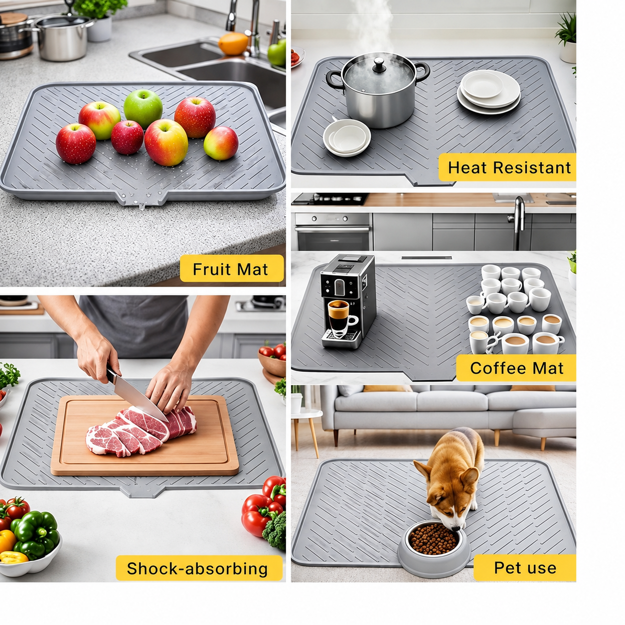 SmartDrain™ Silicone Drying Mat
