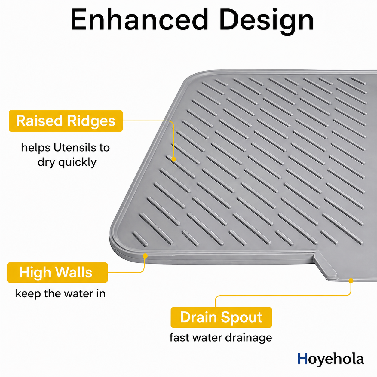 SmartDrain™ Silicone Drying Mat