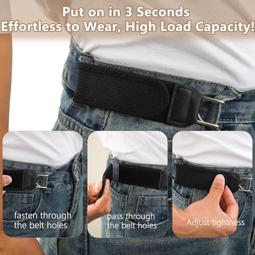 Buckle Belts for Men and Women (Pack of 2)
