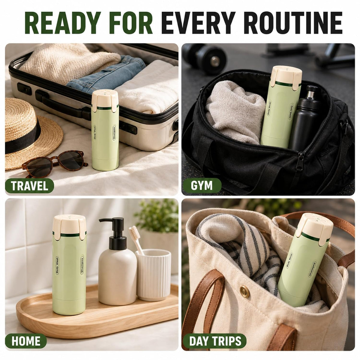 LifestyleKart™ TravelFlow 4-in-1 Bottle